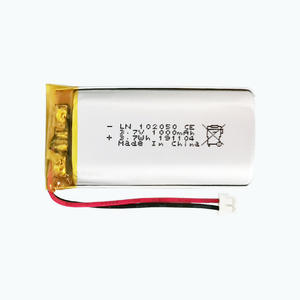 유연한 얇은 전원 공급 장치 직사각형 102050 3.7v 1000mAh 충전식 리튬 이온 폴리머 배터리 - Product Image 3
