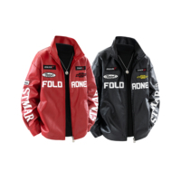 Blouson Bomber en Cuir Brodé avec Logo pour Homme, Veste d'Hiver Personnalisée, Blouson de Baseball Style Letterman pour Homme, Décontracté et Universitaire