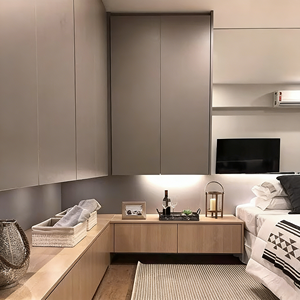 BALOM Armoire de chambre à coucher en bois sur mesure, nouveau design 2025, avec porte, meilleur prix, armoire - Product Image 2