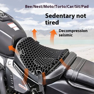 Bantalan Jok Motor Gel untuk Perdagangan Luar Negeri Lintas Batas, Alas Duduk Musim Panas, Lipat, Model Sarang Lebah 3D - Product Image 4
