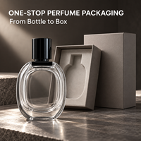 Flacons vaporisateurs de parfum en verre vides de 10 ml, 30 ml, 50 ml, atomiseurs de parfum portables avec bouchons noirs pour l'emballage d'échantillons de voyage
