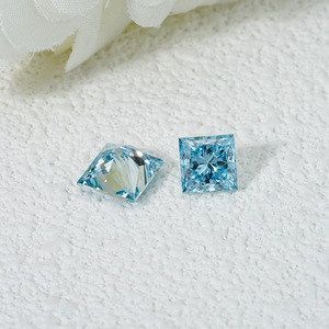 MADONNA ban đầu Hoàng Gia bule GE 6mm màu Loose Đá Kim Cương 1 Carat giá vvs asscher cắt mossanite moissanite với giấy chứng nhận - Product Image 4