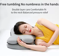 Oreiller cervical orthopédique en mousse à mémoire de forme, soutien du cou pour les dormeurs latéraux, soulagement de la douleur et oreiller de sommeil portable