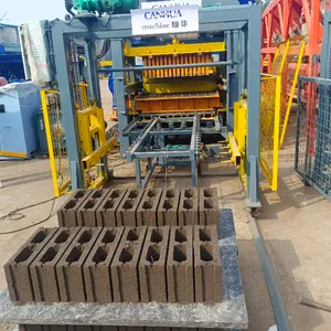 Nijerya otomatik beton QT4-18 6 inç blok yapma makinesi blok kalıplama makinesi fiyatları