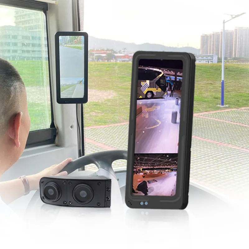 12.3 Inci IPS Digital Truk Bus Penutup Titik Buta Tampilan Belakang Layar Ganti Kamera Cadangan Monitor Cermin Samping