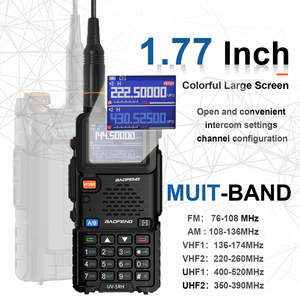 Talkie-walkie bidirectionnel Baofeng UV-5RH 999 canaux 10W double bande pour radio 136-174/400-520MHz 2500mAh Type-C 2 pièces Stock entrepôt US - Product Image 3