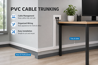 Goulotte de câblage électrique en PVC pour l'installation de bâtiments