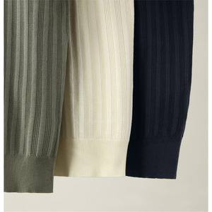 Chemise à manches courtes côtelée pour homme, couleur unie, coupe ample, disponible en abricot, noir, bleu, vert, tailles MLXL2XL3XL - Product Image 3