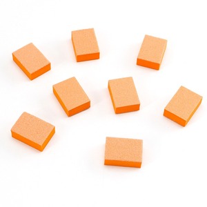 Bloque Pulidor de Uñas Mini de Doble Cara 80/100 de <span class=keywords><strong>EVA</strong></span> Naranja para Manicura - Product Image 3