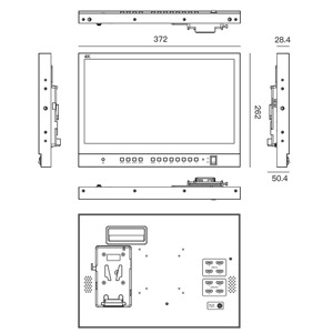 Moniteur de <span class=keywords><strong>production</strong></span> sur site SEETEC ATEM156-CO, corps en aluminium léger, HDMI 4 voies, pour tournages en extérieur, OEM bienvenu - Product Image 6