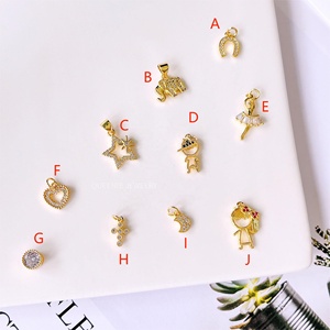 Pendentif de dessin animé mignon fille et garçon collier CZ plaqué or 18 carats collier jumeau fille collier coeur amour bijoux cadeau - Product Image 4