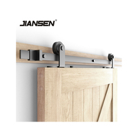 Vente en gros de kits de quincaillerie pour porte de grange coulissante simple suspendue sur rail classique robuste de 6 pieds
