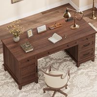 Lampe de bureau en bois de noyer, durable, luxueuse, haut de gamme, style simple et moderne, amovible, installable, saine, pour usage commercial et bureau