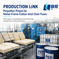 Polyol PEP (polyéther polyol) en provenance directe d'usine, matière première pour chaises rembourrées à structure métallique