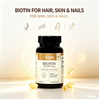 Biotine 10000 mcg en gélules pour une absorption maximale, favorise la santé des cheveux, de la peau et des ongles, facile à avaler, 120 unités