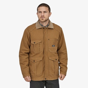 Veste en toile décontractée pour homme, hiver, décoration en fourrure, grande taille, respirante, motif uni, tissu en cuir polyester, style boutonné - Product Image 3