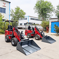 Hydrostatisches Hydrauliksystem Mini-Radlader DY25 Kleiner Landwirtschafts-Frontlader mit Mehrfachanbaugeräten