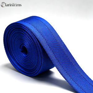 Dickes, strapazierfähiges, elastisches Jacquard-Gurtband aus Nylon, 38 mm (1,5 Zoll), leuchtendes Königsblau, Marke <span class=keywords><strong>Liman</strong></span>, für Taschen, Gürtel, Haustierhalsbänder - Product Image 1