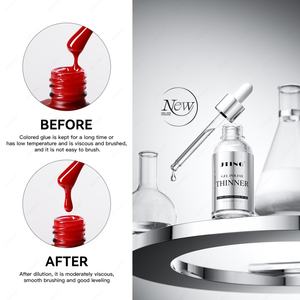 JTING Una gota para una botella, diluyente de esmalte de gel transparente de 30G, pegamento para mezclar, esmalte de uñas en gel, suministros profesionales para uñas OEM para salón - Product Image 4