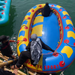 Bateau gonflable de <span class=keywords><strong>ski</strong></span> nautique commercial durable pour jeux aquatiques, bateau disco, radeau, tubes aquatiques, canapé aquatique à vendre - Product Image 2