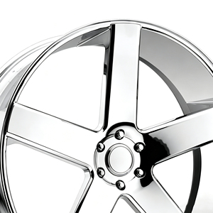 Jantes en alliage d'aluminium forgées de 17, 18, 19, 20, 21, 22, 24 pouces, 5 branches, 5x114.3, 5x120, 5x130, finition chromée argentée personnalisée - Product Image 2