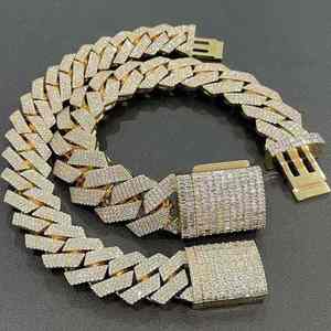 จี้สร้อยคอเงินแท้ 925 สไตล์วินเทจแบบกำหนดเองสำหรับผู้ชาย ฮิปฮอป ประดับเพชรโมอิสซาไนต์ VVS  แบบสั่งทำพิเศษ - Product Image 3