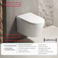 Juego de inodoro inteligente moderno para colgar en la pared, inodoro de cerámica inodoro, sensor automático, artículos sanitarios para Baño