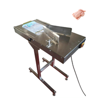 Prix usine semi-automatique pneumatique scellage emballage machine d'emballage poulet film plastique pochette remplissage noyau composants