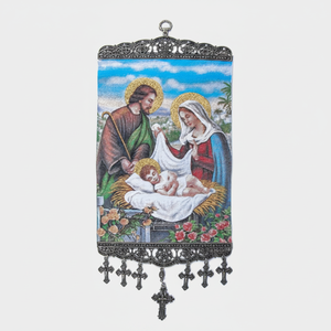 20 Cm decoración de pared con turco tela tejida con Christian ortodoxa y católica icono de Turquía - Product Image 2