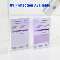 Étui de rangement magnétique en acrylique transparent pour cartes à collectionner, protection UV, lot de 6, avec couvercle magnétique