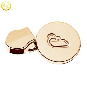 Deslizador de Cremallera de Metal de Aleación con Forma Personalizada y Chapado en Oro, Etiquetas Decorativas con Nombre para Ropa y Bolsos, Tipo Tirador Metálico - Product Image 3