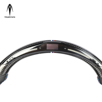 Volant LED pour BMW F30 F10 Série 3 Série 5 X5x6 E92 E90 M2 M3 M4 M5 M6, passage du modèle ancien au nouveau volant en fibre de carbone