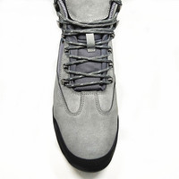 Chaussures de sécurité allemandes réfléchissantes en cuir, imperméables et antidérapantes, à lacets, hauteur cheville, bottes de travail