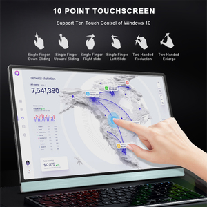 Moniteur portable SIBOLAN 13,3 pouces USB Type-C FHD IPS avec écran tactile LCD 10 points, idéal pour les ordinateurs portables et les voyages - Product Image 2