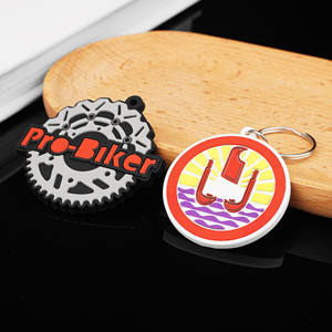 Desent Porte-clés en caoutchouc PVC à motif personnalisé de haute qualité Porte-clés en PVC souple 3d Cartoon - Product Image 1