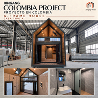Cabane de villégiature préfabriquée de luxe, maison modulaire préfabriquée triangulaire pour espace de vie extérieur temporaire dans la cour