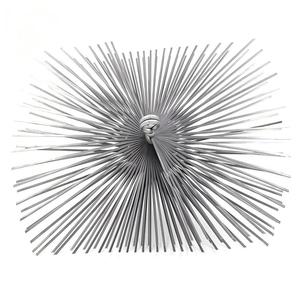 Brosse de nettoyage de cheminée ronde de 6 pouces en fil galvanisé, <span class=keywords><strong>kit</strong></span> de balayage de cheminée avec double tige pour le nettoyage des conduits et des tuyaux - Product Image 2