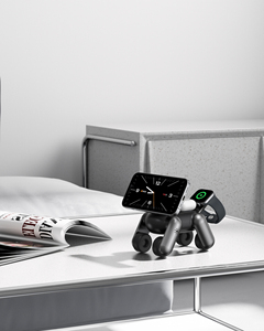 Station de charge <span class=keywords><strong>sans</strong></span> fil 3 en 1 en forme de chien, <span class=keywords><strong>chargeur</strong></span> magnétique rapide pour téléphone, 3 en 1 Qi 2.2 25W pour <span class=keywords><strong>Apple</strong></span> iPhone IWatch, plusieurs appareils - Product Image 6