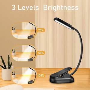 YARRAE couleur ambre Rechargeable livre lumière soins des yeux bleu blocage Clip veilleuse chevet LED lampe <span class=keywords><strong>de</strong></span> lecture - Product Image 6