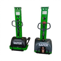 Transpalette Électrique Autoporté Robuste SAFER 500 kg avec Moteur 12V DC, Batterie Plomb-Acide et Déplaceur Latéral pour