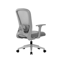 Usine prix de gros chaise de bureau du personnel mi-dossier visiteur gris chaise pivotante confortable chaise de bureau ergonomique
