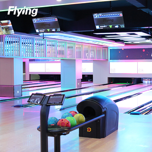 Juego de Bolos Personalizable de 10 Pinos de Goma y Madera con Máquina Lanzapelos para Adultos y Niños, para Pistas de Bolos Comerciales - Product Image 5