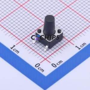 KH-6X6X9H-STM Tactile Switch SMD-4P,6x6mm Switch Single Pole Single Throw Round Button Vertical Mount 6mm - Product Image 1