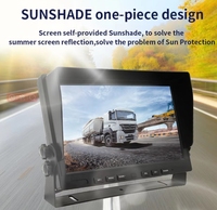 Monitor mobil LCD TFT Super lebar 10.1 inci, Monitor Video dasbor mundur untuk mobil dan mundur