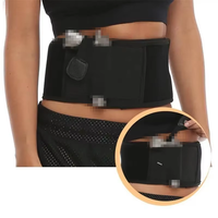 Sarung Pistol Nylon Model Belly Band, Elastis, Lebar, Tersembunyi, dengan Kantong Magazen, Nyaman untuk Penggunaan Sehari-hari
