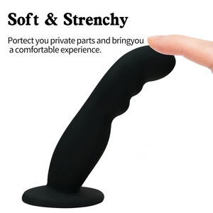 SEXBAY Ultimo Modello Ultra Morbido <span class=keywords><strong>Dildo</strong></span> in Silicone con Ventosa da Parete Piccolo Giocattolo Sessuale Nero per Uomini - Product Image 4