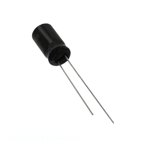 ตัวเก็บประจุผ่านรูรัศมี47 uF 20% 63V ตัวเก็บประจุแบบฝา SMG63VB47RM6X11LL 47 uF - Product Image 1