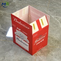 Caisse en polypropylène alvéolaire imprimée sur mesure pour l'emballage de bière, boîte en Corflute écologique réutilisable pour le transport de bière et de vin à l'exportation