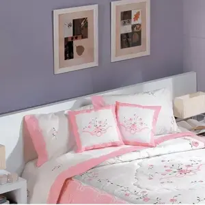 Juego de Edredón King Size Kquikt con Sábanas, Estilo Princesa Floral, Juego de Ropa de Cama de 4 Piezas para Uso en Todas las Estaciones - Product Image 5