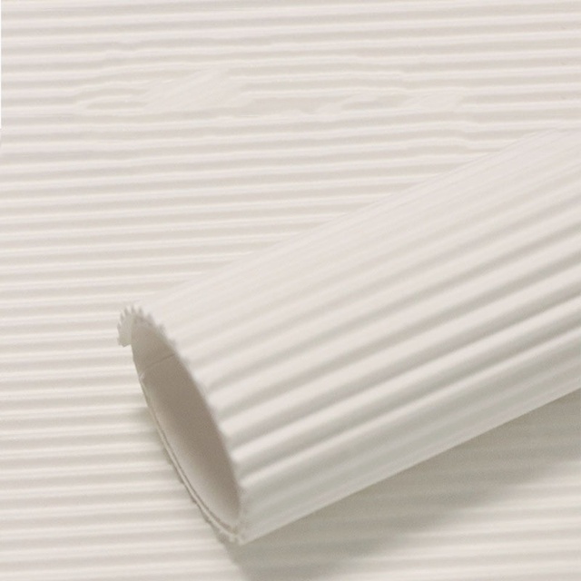 3 Layer 80 GSM E/F Flute White  Corrugated Paper Sheets for Inner Support of Cosmetic Box